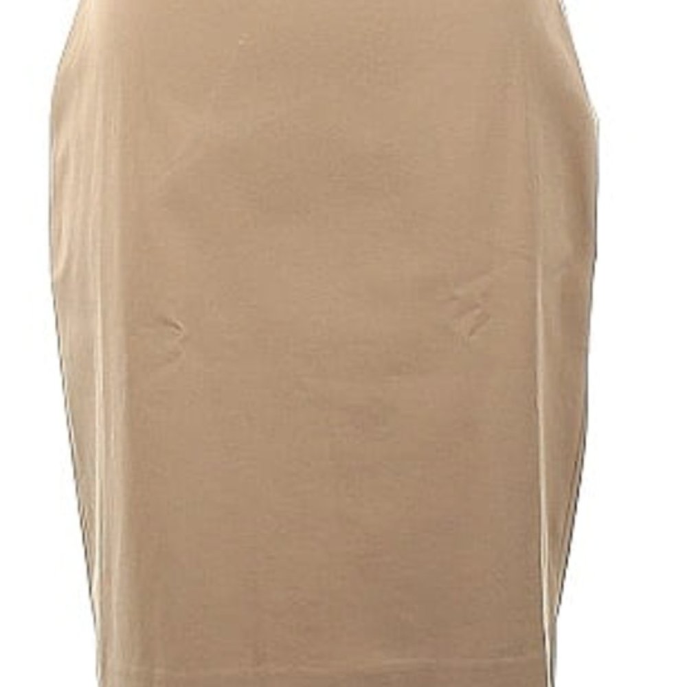 Talbots Petites Mini Khaki Pencil Skirt Size 4P